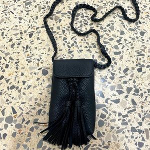 Women’s crossbody leather cell phone purse